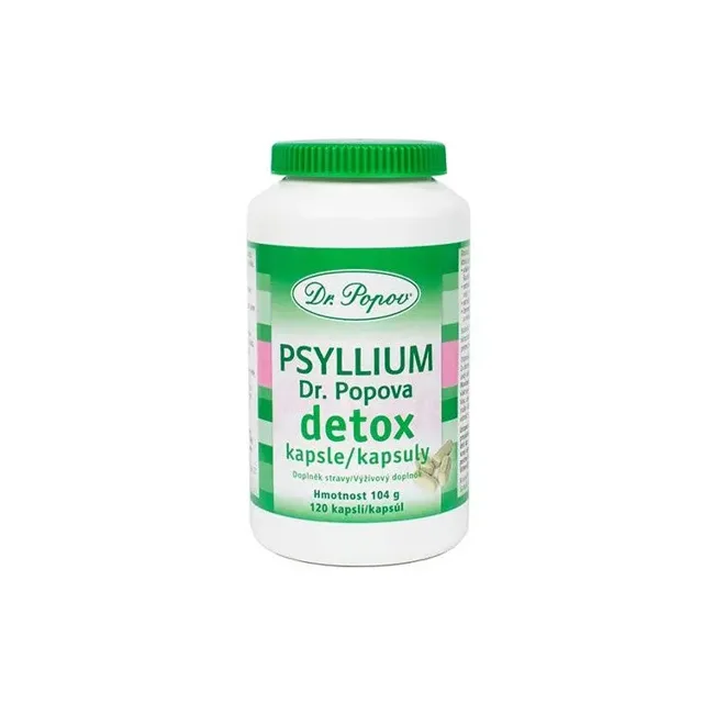 Dr. Popov Psyllium DETOX 120 kapslí