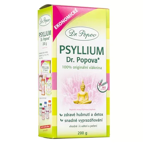 Dr.Popov Psyllium indická rozpustná vláknina 200g