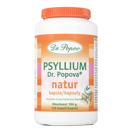 Dr.Popov Psyllium Psyllicol 120 kapslí