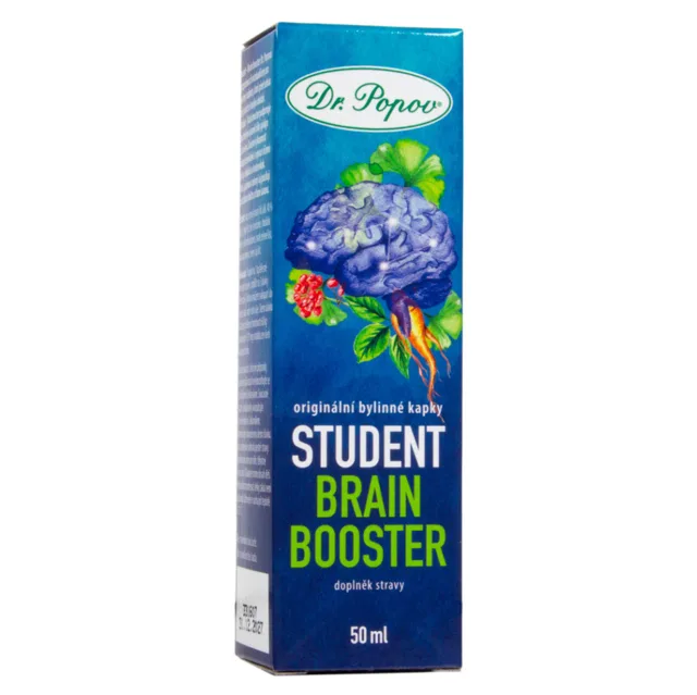 DR.POPOV Student brain booster originální bylinné kapky 50 ml