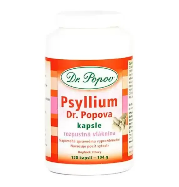 Dr. Popov Vláknina Psyllium 120 kapslí