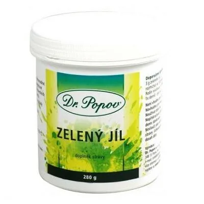 DR. POPOV Zelený jíl prášek 280 g