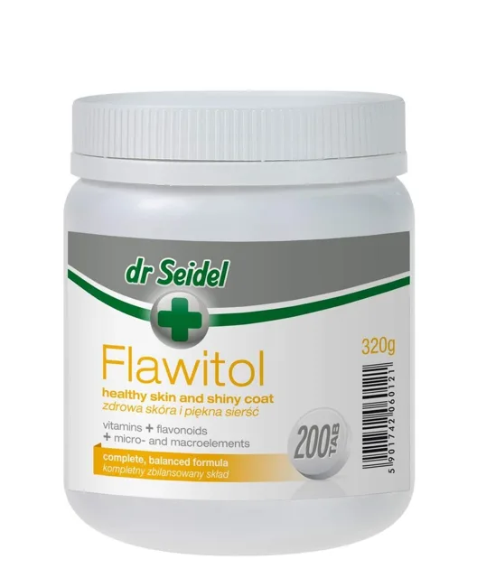 DR SEIDEL Flawitol pro psy s kožními problémy 200 tablet