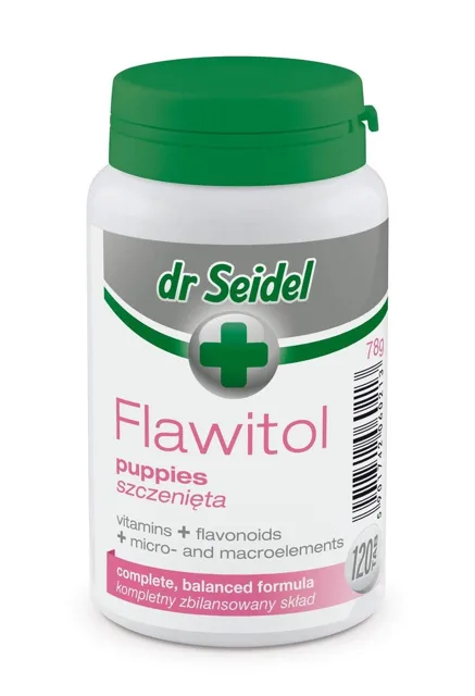 DR SEIDEL Flawitol pro štěňata malých a středních plemen 120 tablet