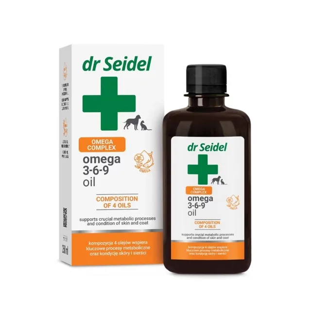 DR SEIDEL Olej Omega 3-6-9 pro psy a kočky 250ml