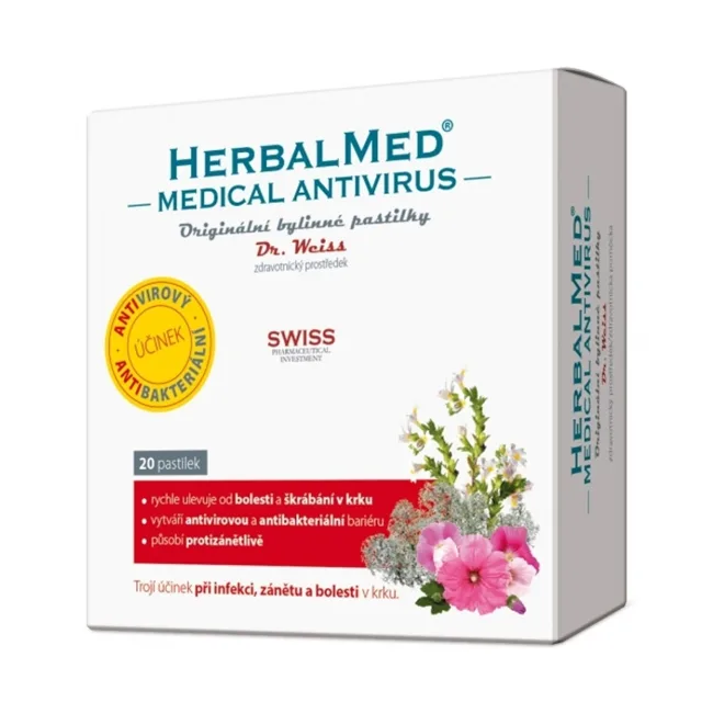 DR. WEISS Herbalmed medical antivirus 20 pastilek