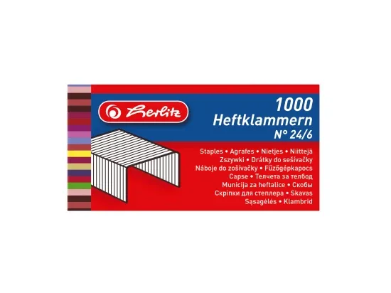 drátky do sešívačky 24/6 1000 ks