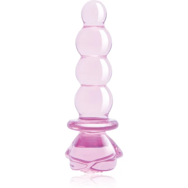 Dream Toys Glaze Glass 5.5" Rosebud Beaded Plug anální kolík 14 cm