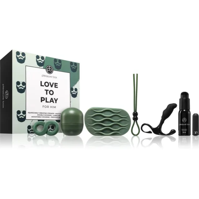 Dream Toys Pleasure Box Love To Play sada erotických pomůcek pro muže