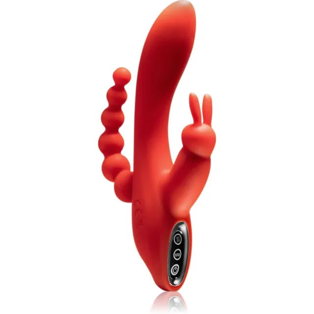 Dream Toys Red Revolution Hera vibrátor se stimulátorem klitorisu 21 cm