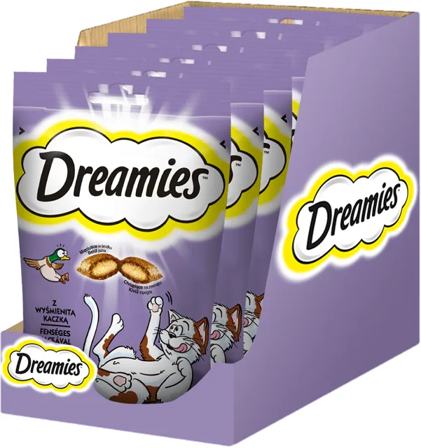 DREAMIES 6x60 g pochoutka s lahodnou kachnou pro vaši kočku