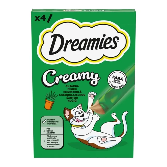 Dreamies Creamy pochoutka catnip 4x10 g