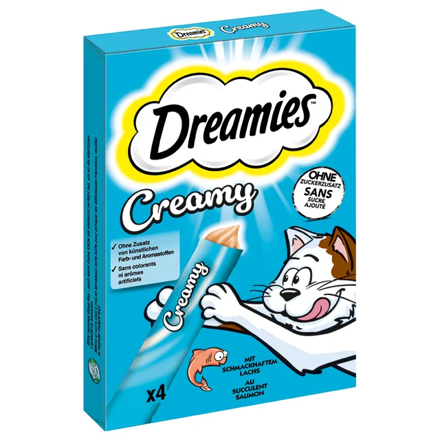 Dreamies Creamy Snacks - kuřecí 20 ks (20 x 10 g)