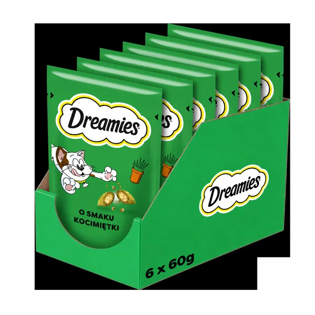 DREAMIES Křupavé pamlsky se šantou kočičí pro kočky 6x60 g