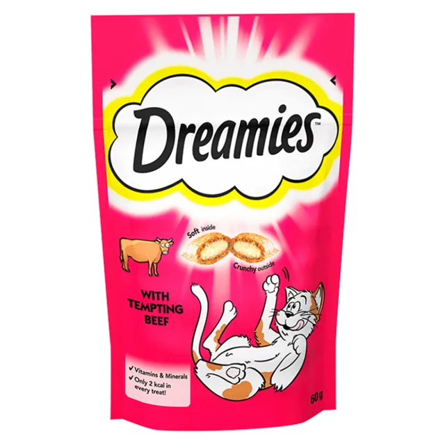 DREAMIES pochoutka pro kočky s hovězím 60 g