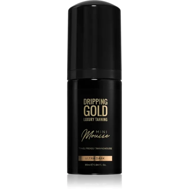 Dripping Gold Luxury Tanning Mini Mousse samoopalovací pěna na obličej a tělo odstín Ultra Dark 90