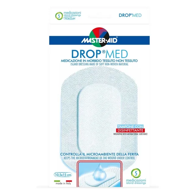 DROP MED Rychloobvaz sterilní antiseptický10.5x15cm 5 kusů