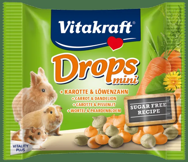 Drops Vitakraft Happy Karotte Rabbit 40g