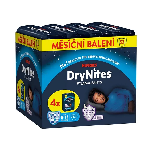 DRY NITES® Jumbo Natahovací kalhotky pro chlapce 8-13 let 52 kusů