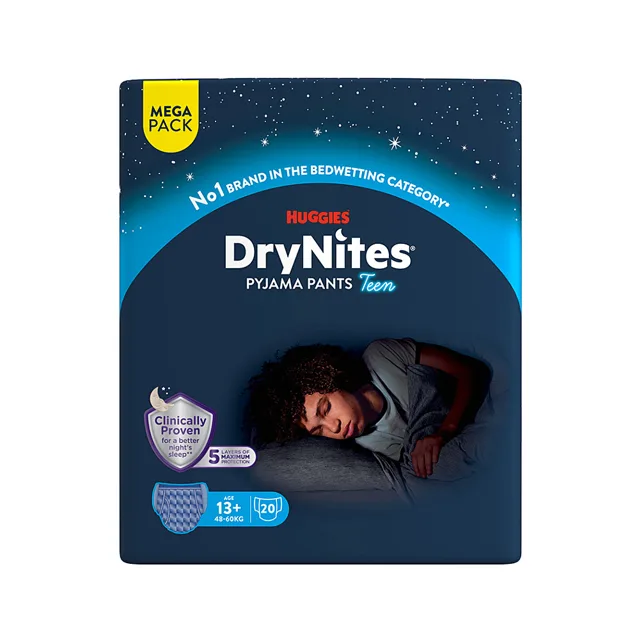 DRY NITES® Mega Natahovací kalhotky pro chlapce od 13+ let 20 kusů