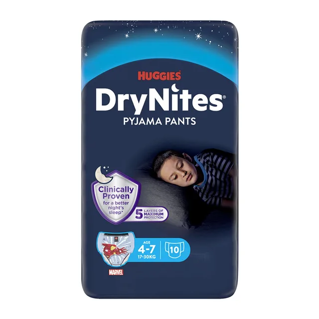 DryNites kalhotky absorbční chlapci 4-7let/17-30kg/10ks