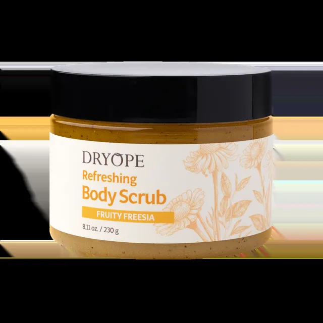 DRYOPE Fruity Freesia osvěžující body scrub 230 g