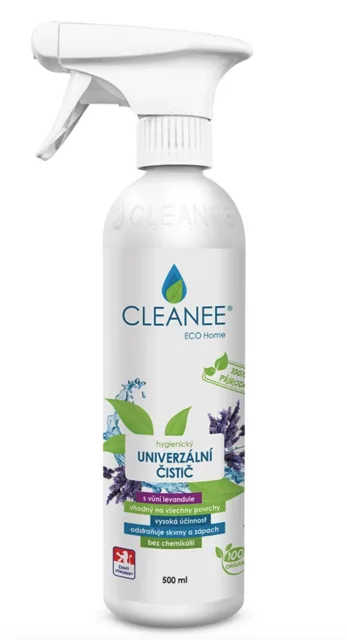 DUBLOVÁNO - SKRYTO Cleanee ECO hygienický čistič UNIVERZÁLNÍ s vůní levandule, 500 ml