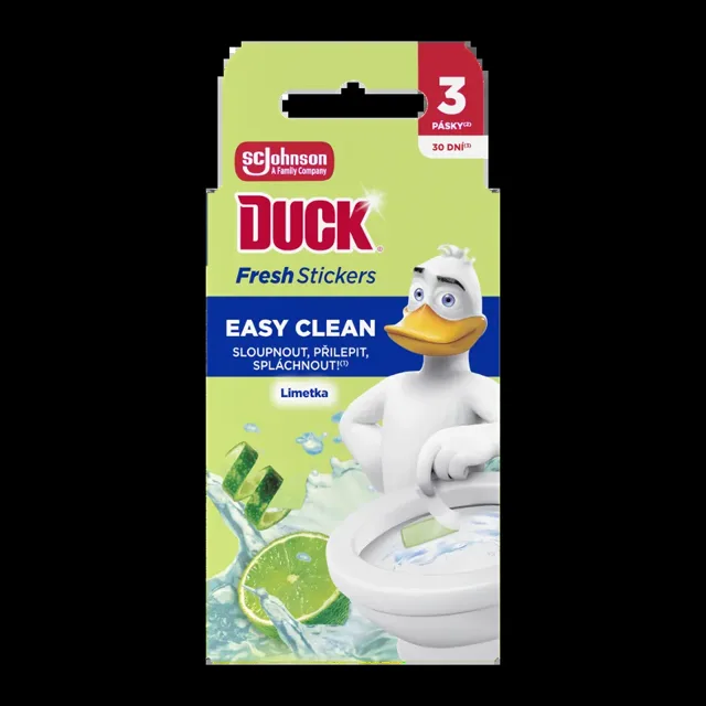 Duck Gelové pásky do WC mísy Fresh Stick Limetka 3x 9 g 27 g