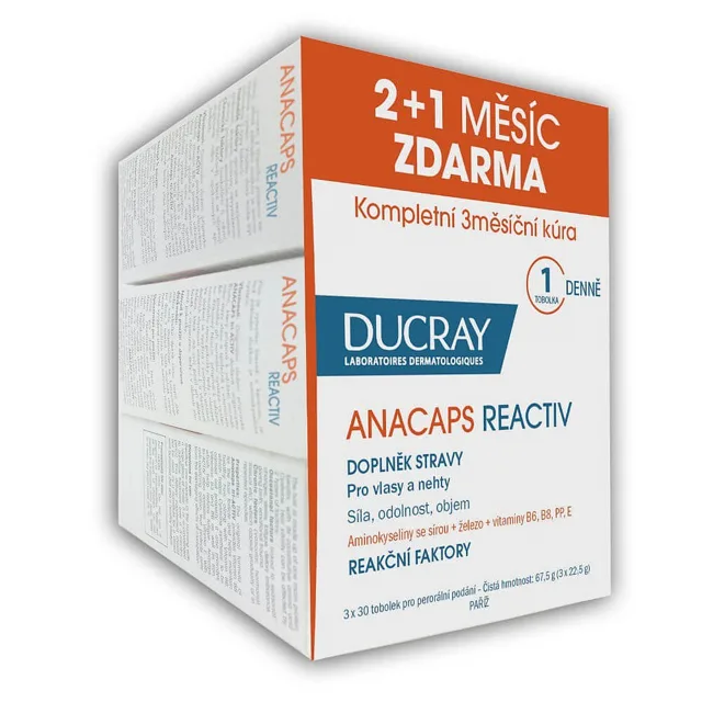Ducray Anacaps Reactiv-reakční Vypad.vlasů Tobolek 90