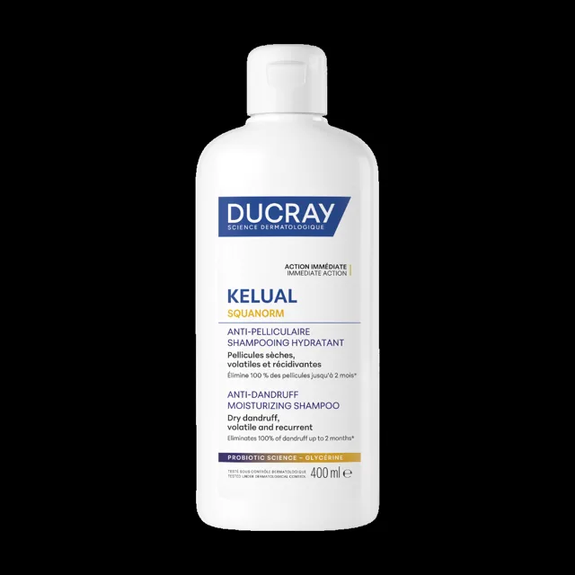 Ducray Kelual Squanorm Šampon hydratační na suché lupy 400 ml
