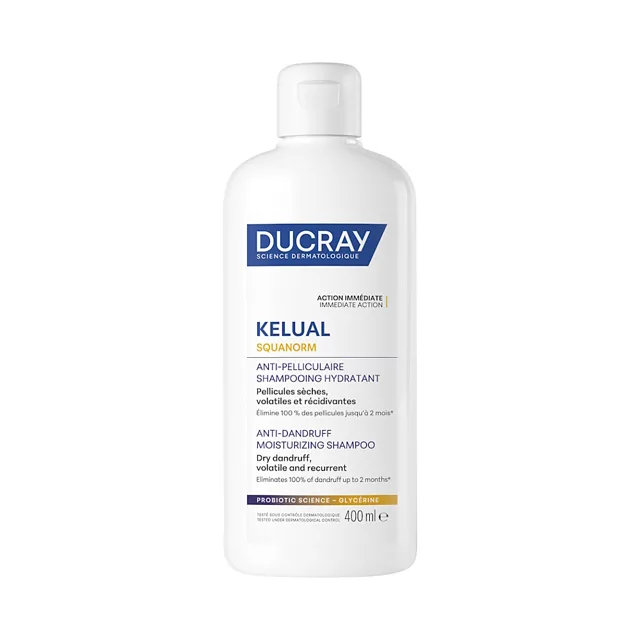 DUCRAY Kelual Squanorm Šampon hydratační suché lupy 400 ml