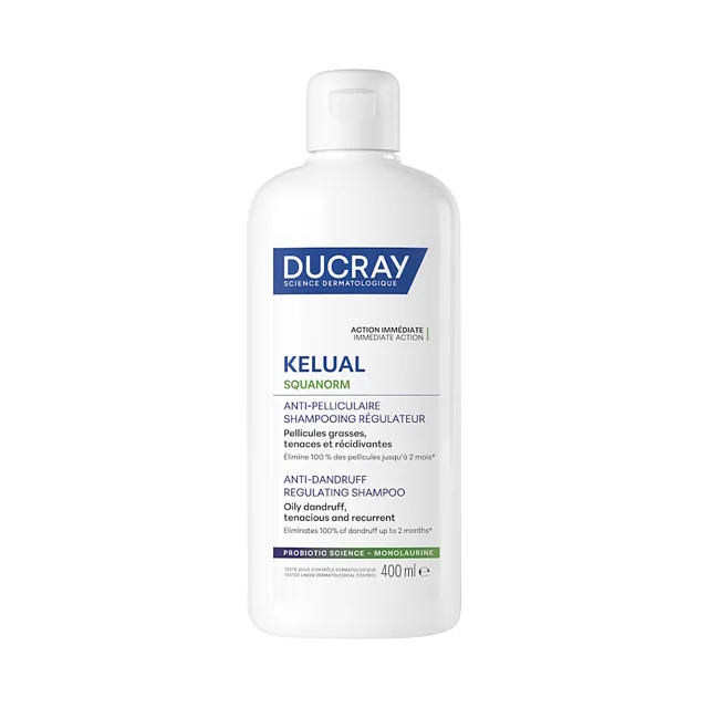DUCRAY Kelual Squanorm Šampon mastné lupy 400 ml