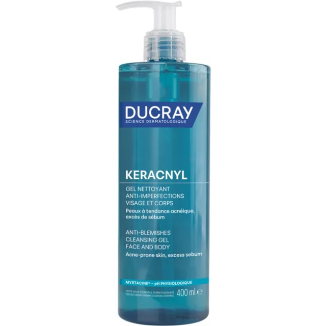 Ducray Keracnyl Foaming gel čisticí pěnivý gel pro mastnou pleť se sklonem k akné 400 ml