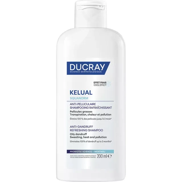 Ducray Šampon proti mastným lupům Squanorm Refreshing Shampoo 200 ml