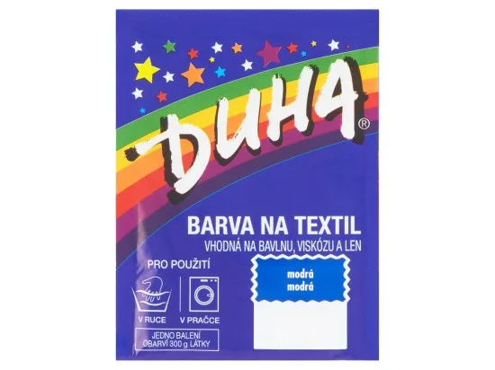Duha barva na textil modrá 15 g