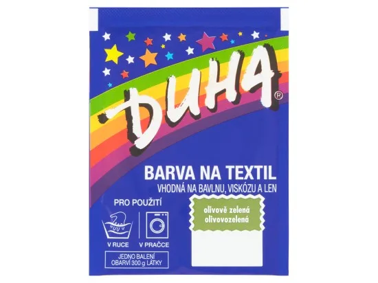 Duha barva na textil olivově zelená 15 g