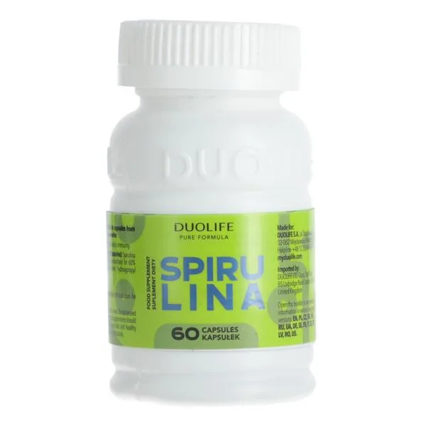 DUOLIFE Spirulina, 60 kapslí