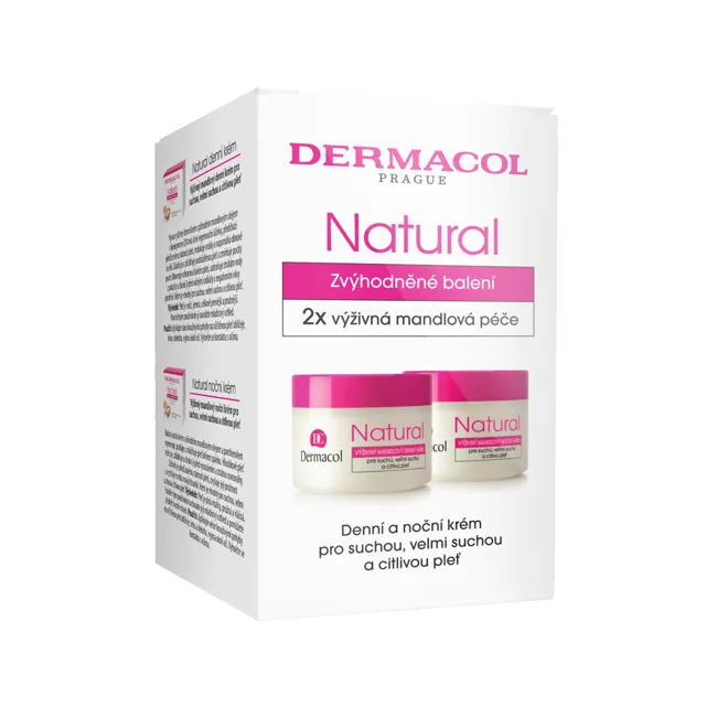 Duopack Natural mandlový denní a noční krém Dermacol - Oficiální e-shop Dermacol