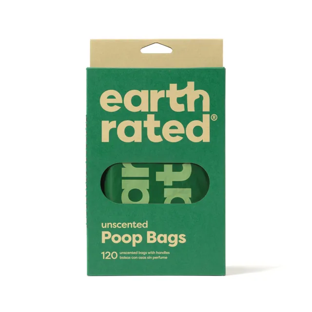 Earth Rated 120 sáčků na exkrementy s rukojetí - bez vůně