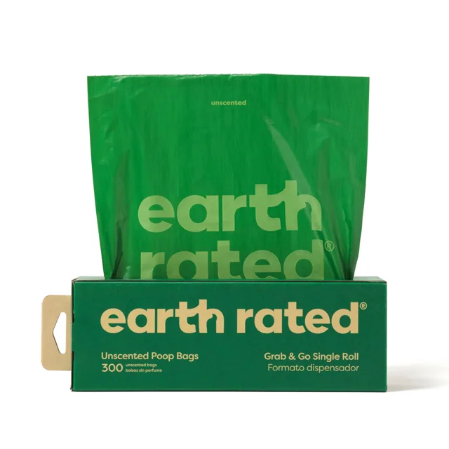 Earth Rated 300 sáčků na psí exkrementy v boxu - bez vůně