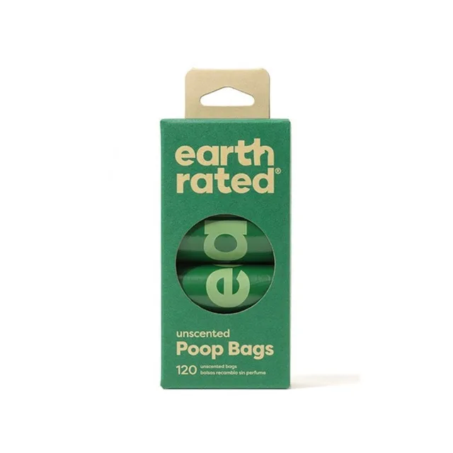 EARTH RATED Sáčky na exkrementy 8rolí x 15 ks