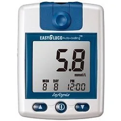 Easygluco Auto-coding glukometr,aut.kodování,inzul.režim,set,25ks proužk
