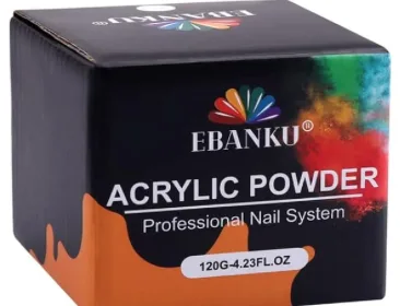 EBANKU Akrylový prášek Glitter Silver 120g