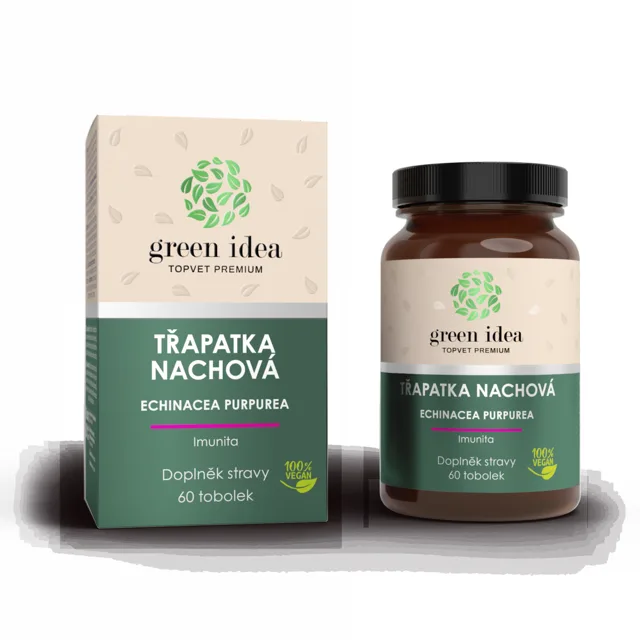 Echinacea – bylinný extrakt – 60 kapslí – Green idea