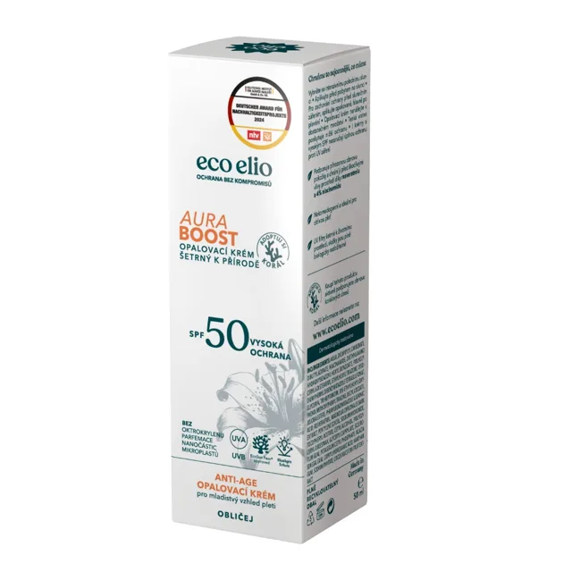 Eco elio Opalovací krém Aura Boost SPF50 50 ml