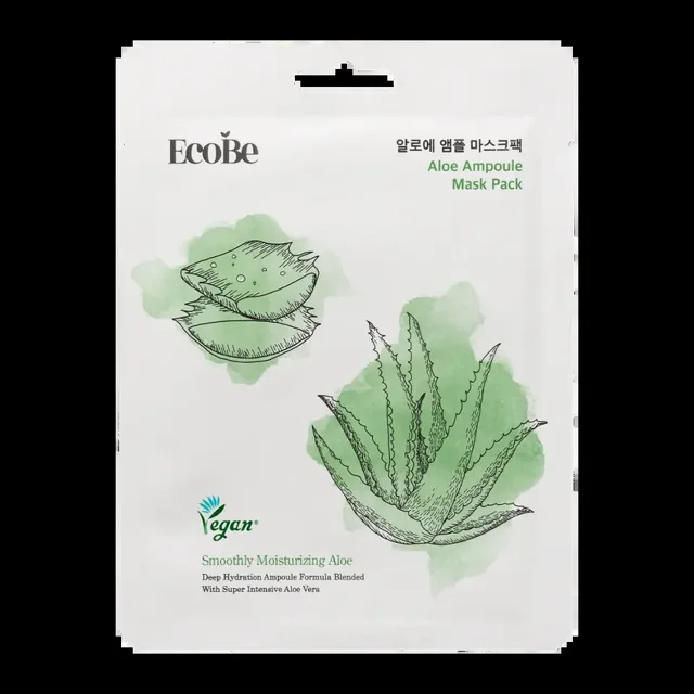 Ecobe Hydratační pleťová maska Aloe Ampoule 25 ml