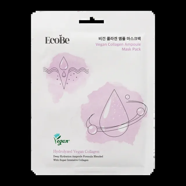 Ecobe Hydratační pleťová maska Vegan Collagen Ampoule 25 ml