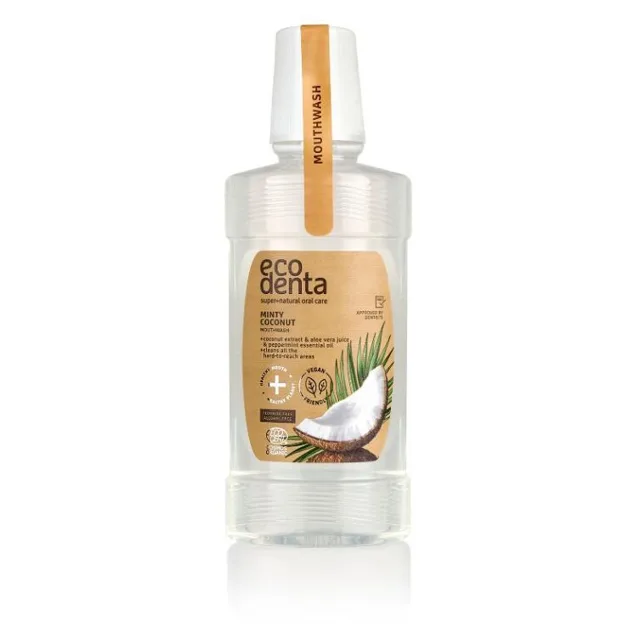 ECODENTA Ústní voda s kokosem, aloe vera a mátovým olejem 250 ml
