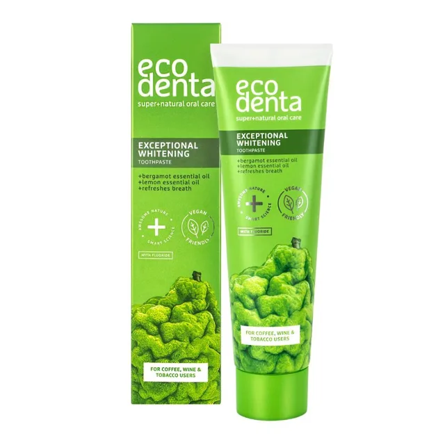 ECODENTA Výjimečně bělicí zubní pasta Anti Coffee, Wine & Tobacco 100 ml