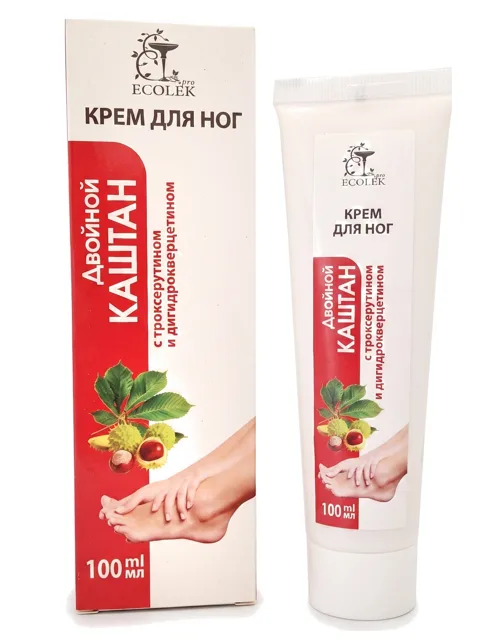 Ecolek krém na nohy s dvojitým extraktem s jírovcem, troxerutin 100 ml